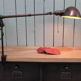 Rare Lampe OC White Industrielle fixation etau