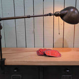 Rare Lampe OC White Industrielle fixation etau