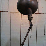 Rare Lampe OC White Industrielle fixation etau