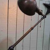 Rare Lampe OC White Industrielle fixation etau