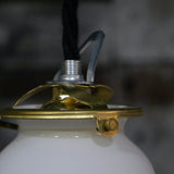 1 abat jour suspension baladeuse opaline lampe
