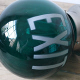Exit Lampe USA boule verte socle metal