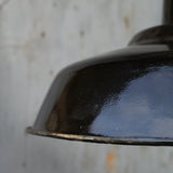 chocolate enamel lampshade industrial lamp