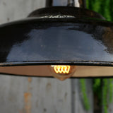 chocolate enamel lampshade industrial lamp