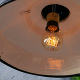 chocolate enamel lampshade industrial lamp