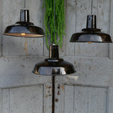 chocolate enamel lampshade industrial lamp