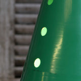 abat jour aluminium peint vert lampe industrielle hangar