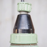 lampe baladeuse industrielle suspension en verre verte