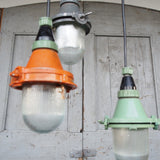industrial pendant lamp, grey glass