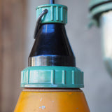 industrial pendant lamp, yellow glass