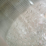 industrial pendant lamp in glass and metal, cluster of 3