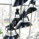 black enamel lampshade for a Holophane lamp, origin Soviet Union