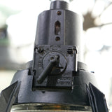 black enamel lampshade for a Holophane lamp, origin Soviet Union