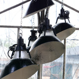 black enamel lampshade for a Holophane lamp, origin Soviet Union