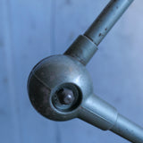 Lampe atelier industrielle Jielde 2 bras vert gris