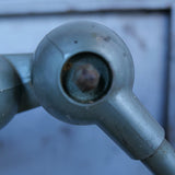 Lampe atelier industrielle Jielde 2 bras vert gris