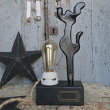 lampe ampoule Edison avec moule a ballon de baudruche noir / r1