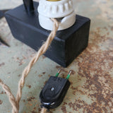 lampe ampoule Edison avec moule a ballon de baudruche noir / r1