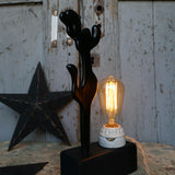 lampe ampoule Edison avec moule a ballon de baudruche noir / r1