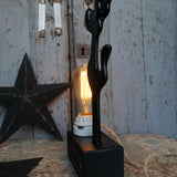 lampe ampoule Edison avec moule a ballon de baudruche noir / r1