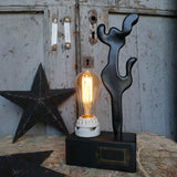 lampe ampoule Edison avec moule a ballon de baudruche noir / r1