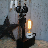 lampe ampoule Edison avec moule a ballon de baudruche noir / r6