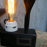 lampe ampoule Edison avec moule a ballon de baudruche noir / r6