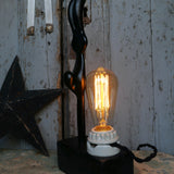 Edison bulb lamp with black balloon mold / r4