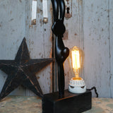 Edison bulb lamp with black balloon mold / r4