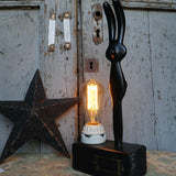 Edison bulb lamp with black balloon mold / r4