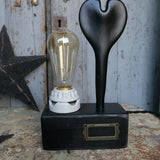 lampe ampoule Edison avec moule a ballon de baudruche noir / r3