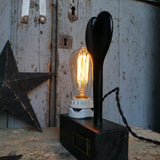 lampe ampoule Edison avec moule a ballon de baudruche noir / r3