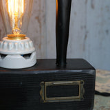 lampe ampoule Edison avec moule a ballon de baudruche noir / r3