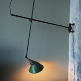 Rare Lampe O.C. White Industrielle fixation murale applique