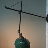 Rare Lampe O.C. White Industrielle fixation murale applique