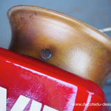 Exit Lampe americaine opaline rouge texte blanc