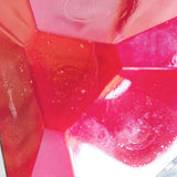 Lampe EXIT opaline rouge, ecriture relief