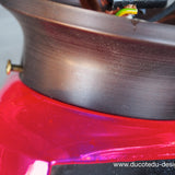 Lampe EXIT opaline rouge, ecriture relief