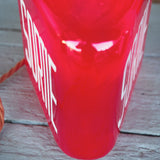 Exit Lampe americaine opaline rouge texte blanc