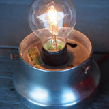 Exit Lampe americaine opaline rouge texte blanc