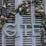 ancienne enseigne metal  : Gite