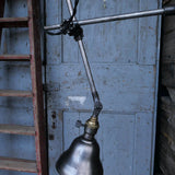 Rare OC White Industrial Wall-Mounted Sconce Lamp