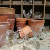 handmade glass rings used on old silk weaving looms