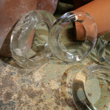 handmade glass rings used on old silk weaving looms