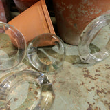 handmade glass rings used on old silk weaving looms