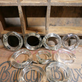 handmade glass rings used on old silk weaving looms