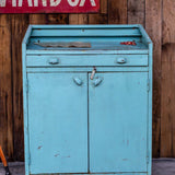 meuble de métier  industriel en métal