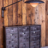 Opaline globe wall-mounted surgical lamp
