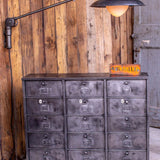 Opaline globe wall-mounted surgical lamp