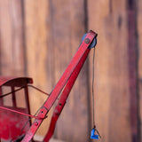 jouet ancien camion grue rouge